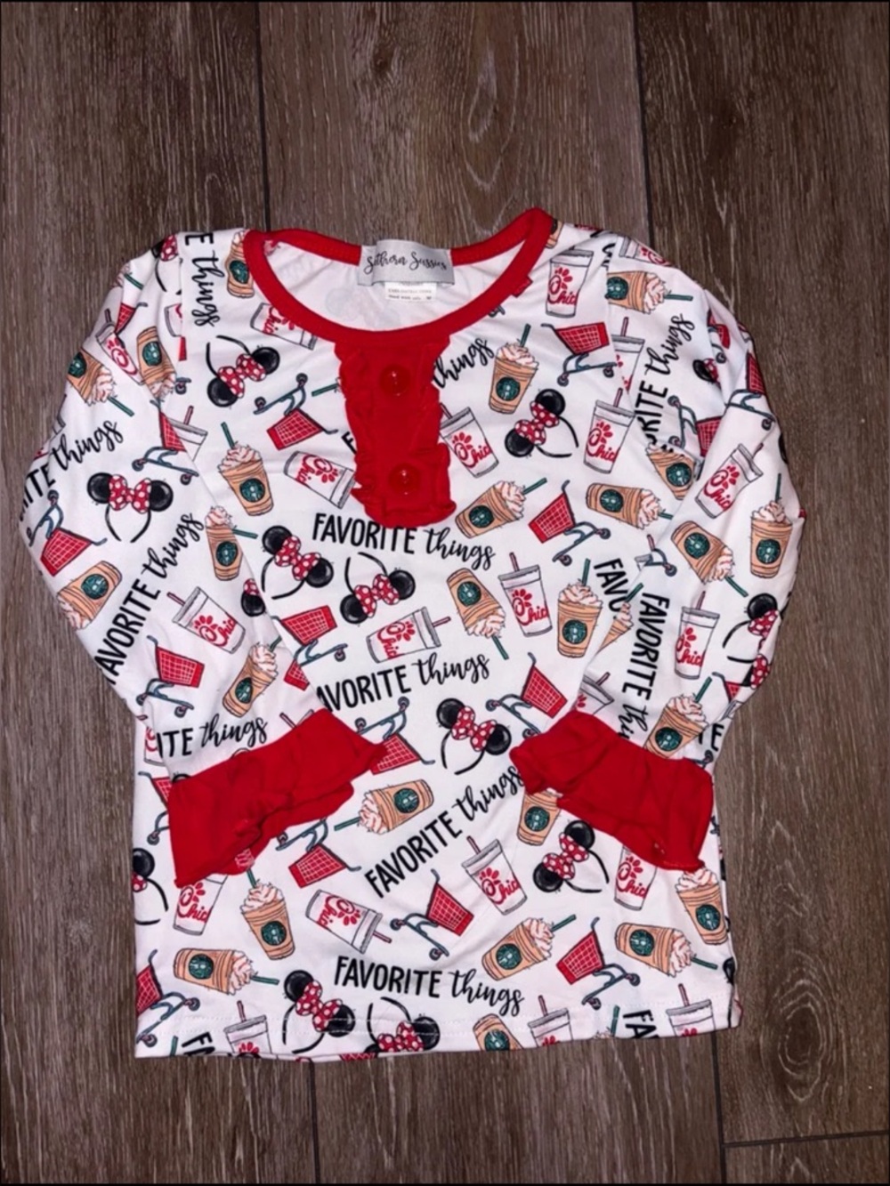 Southern Sussies “Favorite Things” Shirt Target, Starbucks and Disney